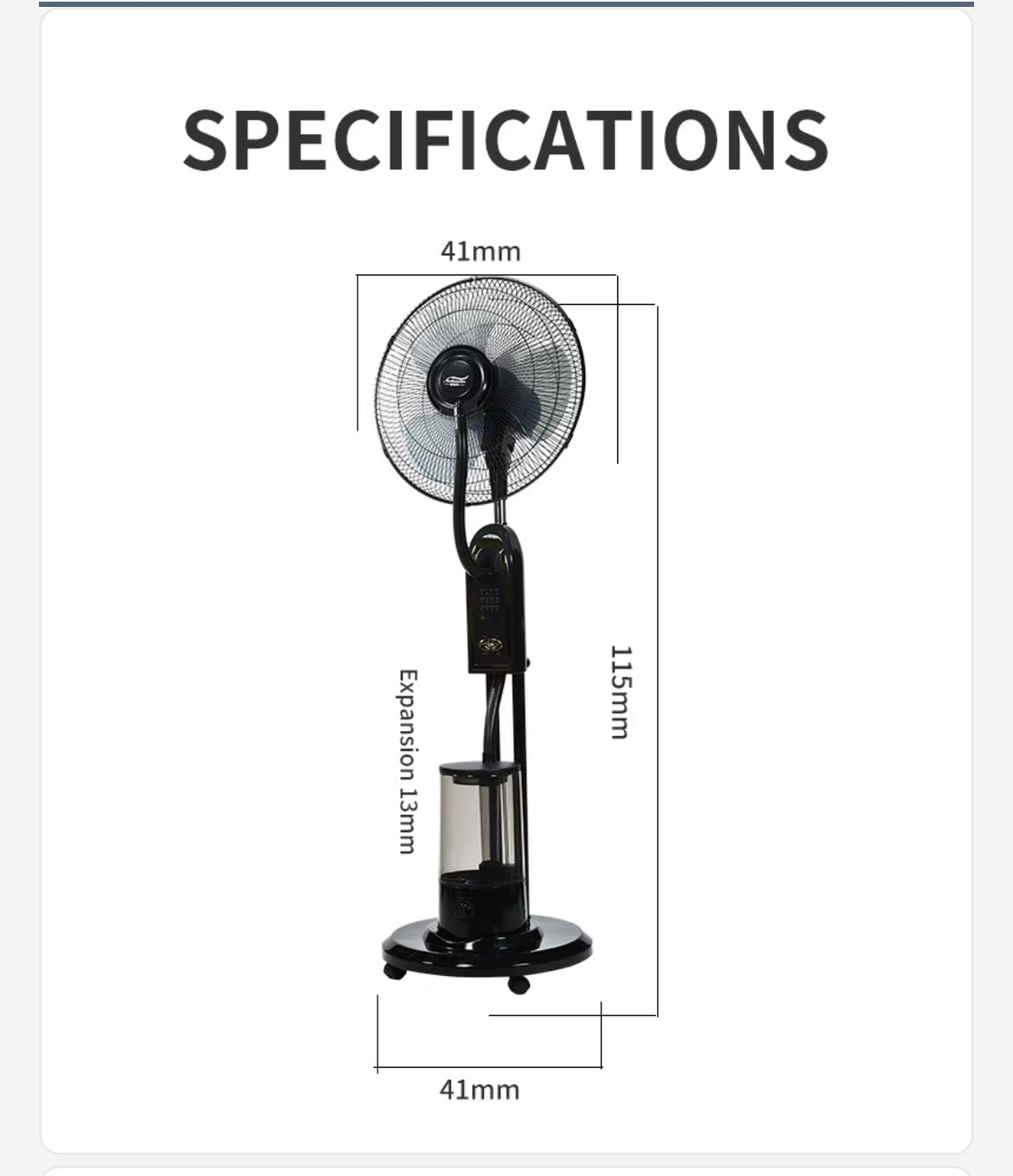 Ventilateur Brumisateur 4L avec Télécommande – Fraîcheur Instantanée et Confort Optimal