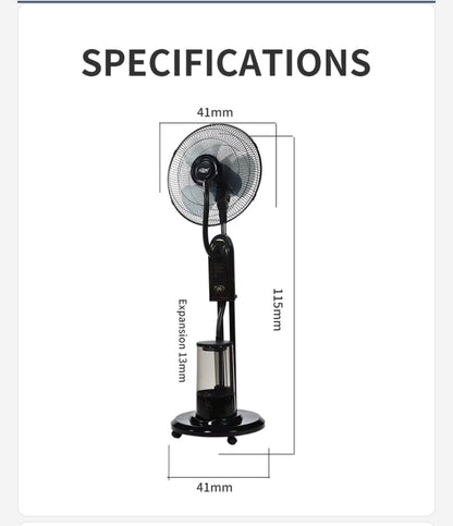 Ventilateur Brumisateur 4L avec Télécommande – Fraîcheur Instantanée et Confort Optimal