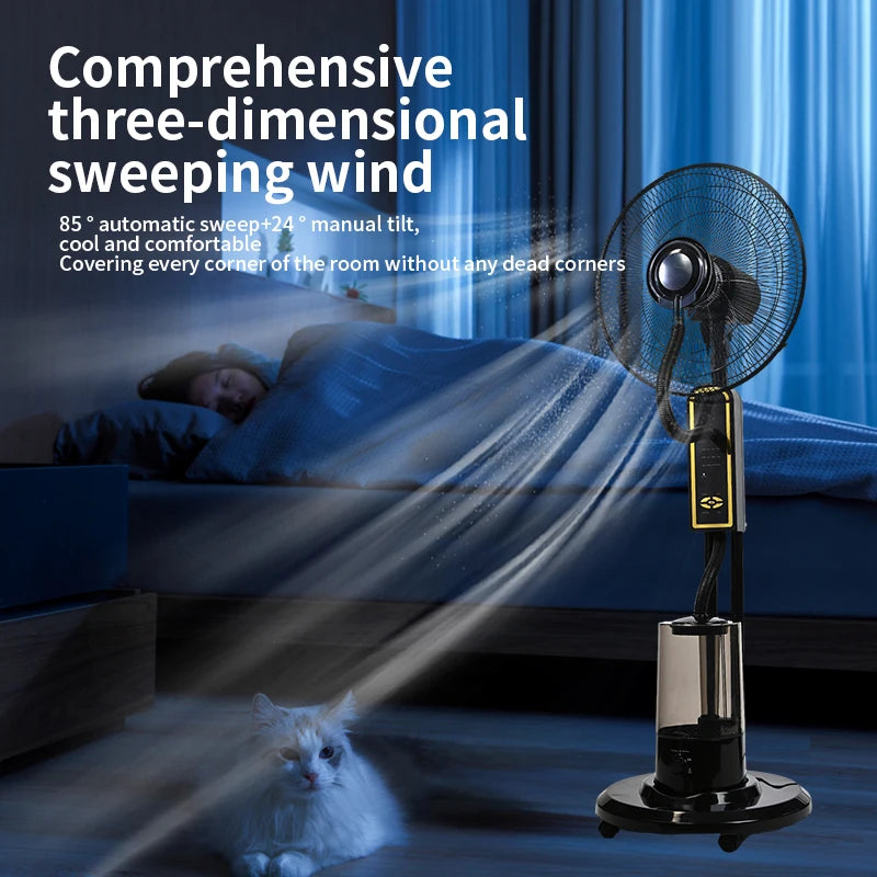 Ventilateur Brumisateur 4L avec Télécommande – Fraîcheur Instantanée et Confort Optimal