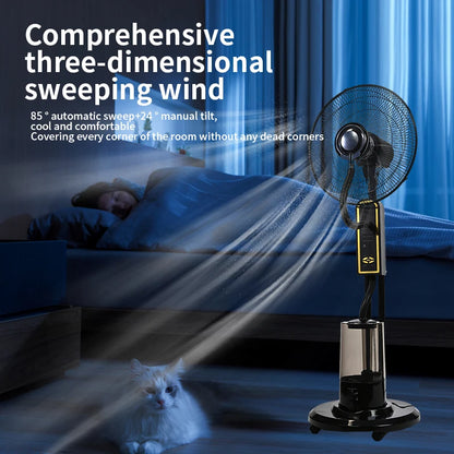 Ventilateur Brumisateur 4L avec Télécommande – Fraîcheur Instantanée et Confort Optimal