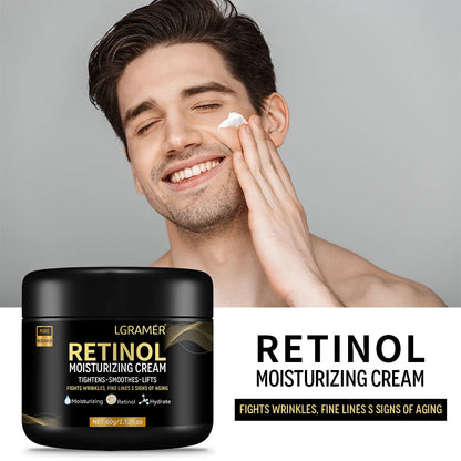 Crème Hydratante au Rétinol pour Homme – Soin Visage Anti-Âge & Hydratation Intense