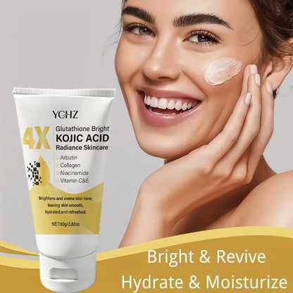 Crème Visage Éclaircissante à l’Acide Kojique – Hydratation &amp; Éclat Naturel