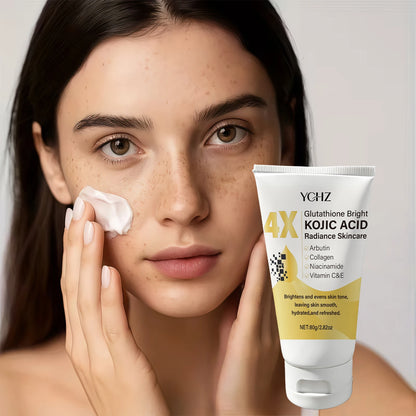 Crème Visage Éclaircissante à l’Acide Kojique – Hydratation &amp; Éclat Naturel