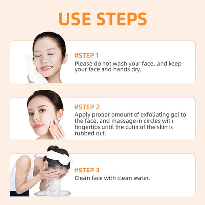 Gel Exfoliant Orange pour le Visage – Gommage Doux Hydratant & Éclat de la Peau