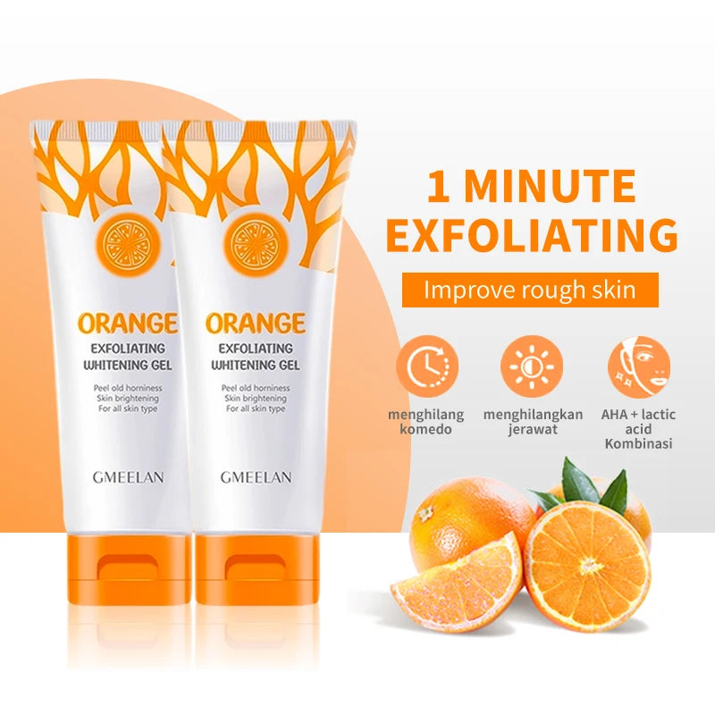 Gel Exfoliant Orange pour le Visage – Gommage Doux Hydratant & Éclat de la Peau